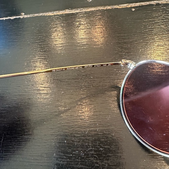 Ray Ban Round Flash Lenses Gold/Copper - Picture 3 of 11